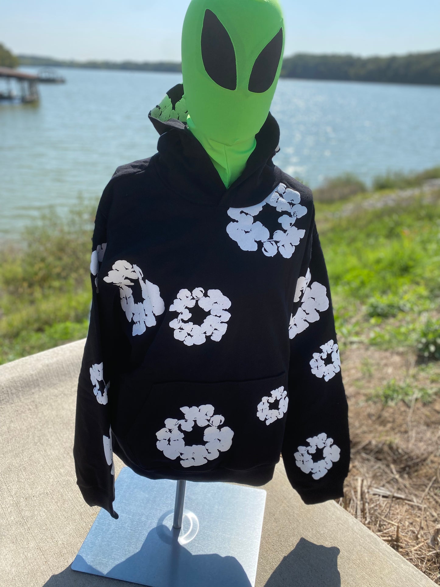 Black Denim Tears The Cotton Wreath Sweatshirt