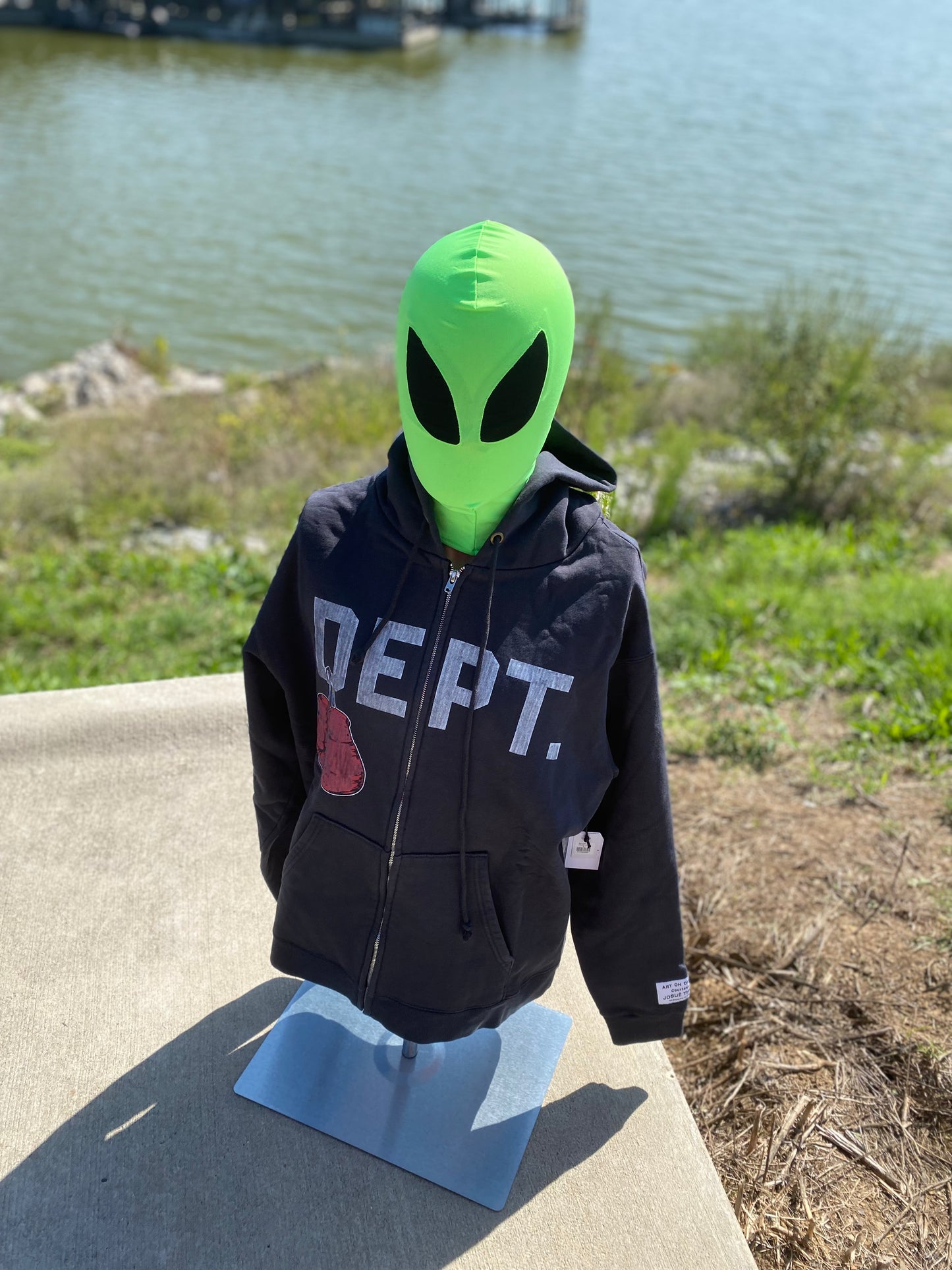Gallery Dept. Boxing Merch Zip Hoodie Vintage Black