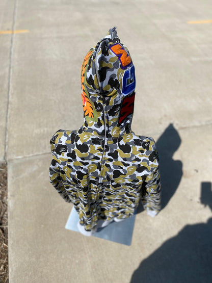 OG Bape Osaka City Camo Full Zip Hoodie