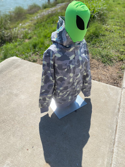 BAPE City Camo Shark Full Zip Hoodie (SS24) Gray