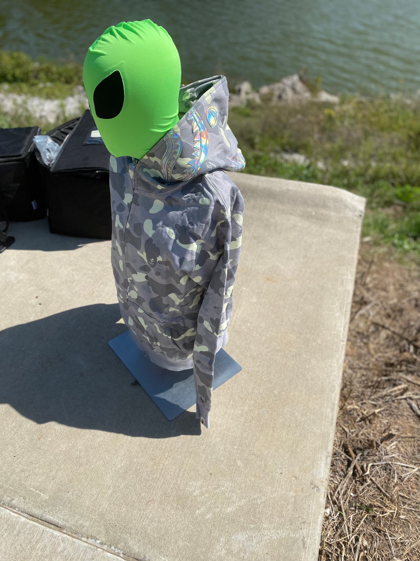 BAPE City Camo Shark Full Zip Hoodie (SS24) Gray