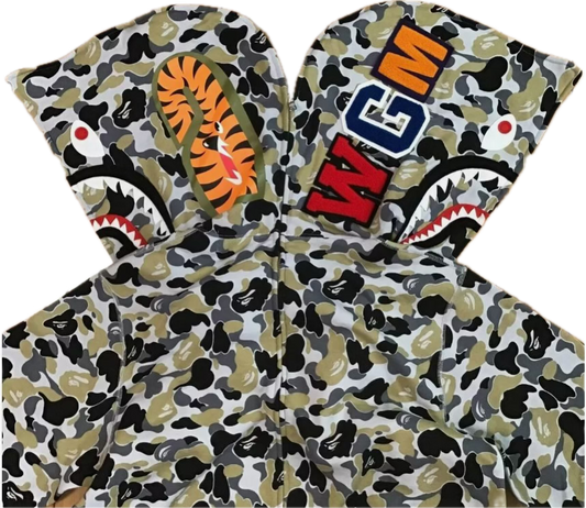 OG Bape Osaka City Camo Full Zip Hoodie