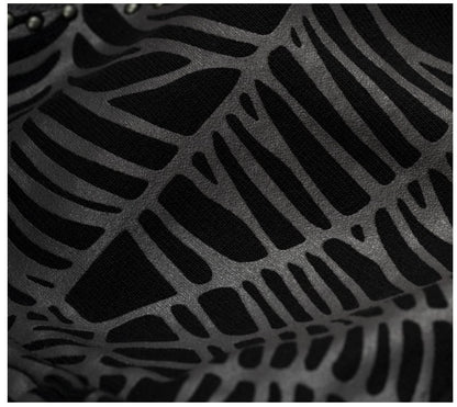 Sp5der OG Web Studded Zip Hoodie Black