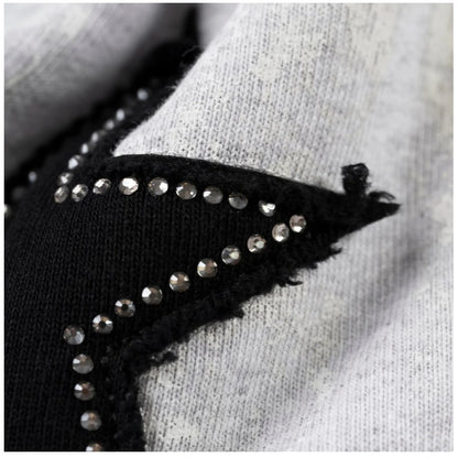 Sp5der Triple 5 Stitch Zip Up Black Hoodie