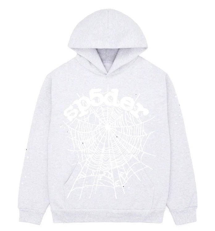 Sp5der OG Web Hoodie Heather Grey