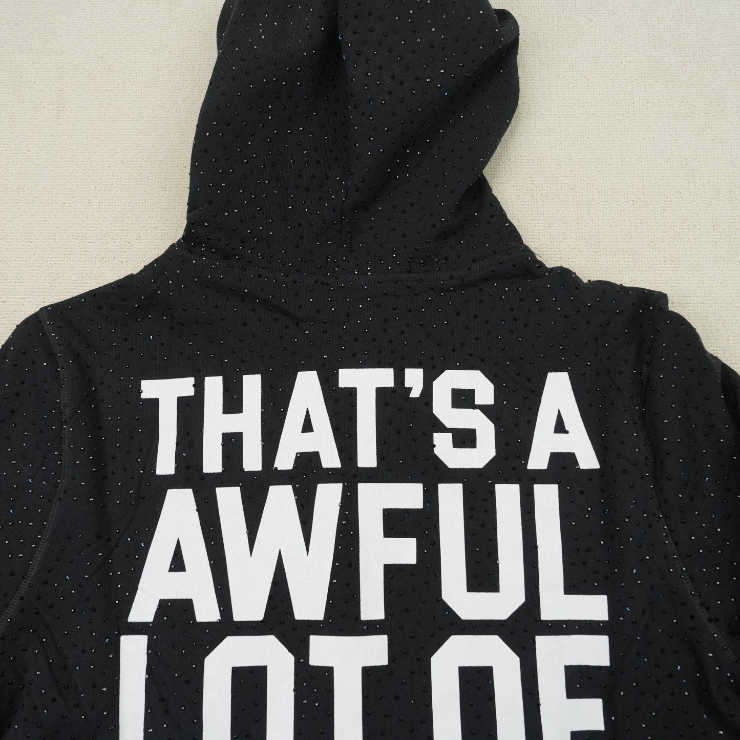 Cough Syrup Hoodie Black Rhinestone (VVS)