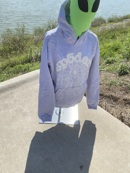 Sp5der OG Web Hoodie Heather Grey