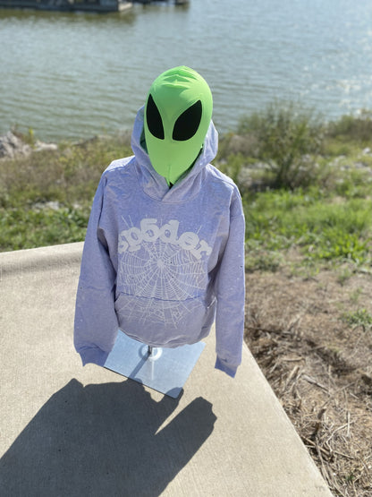Sp5der OG Web Hoodie Heather Grey