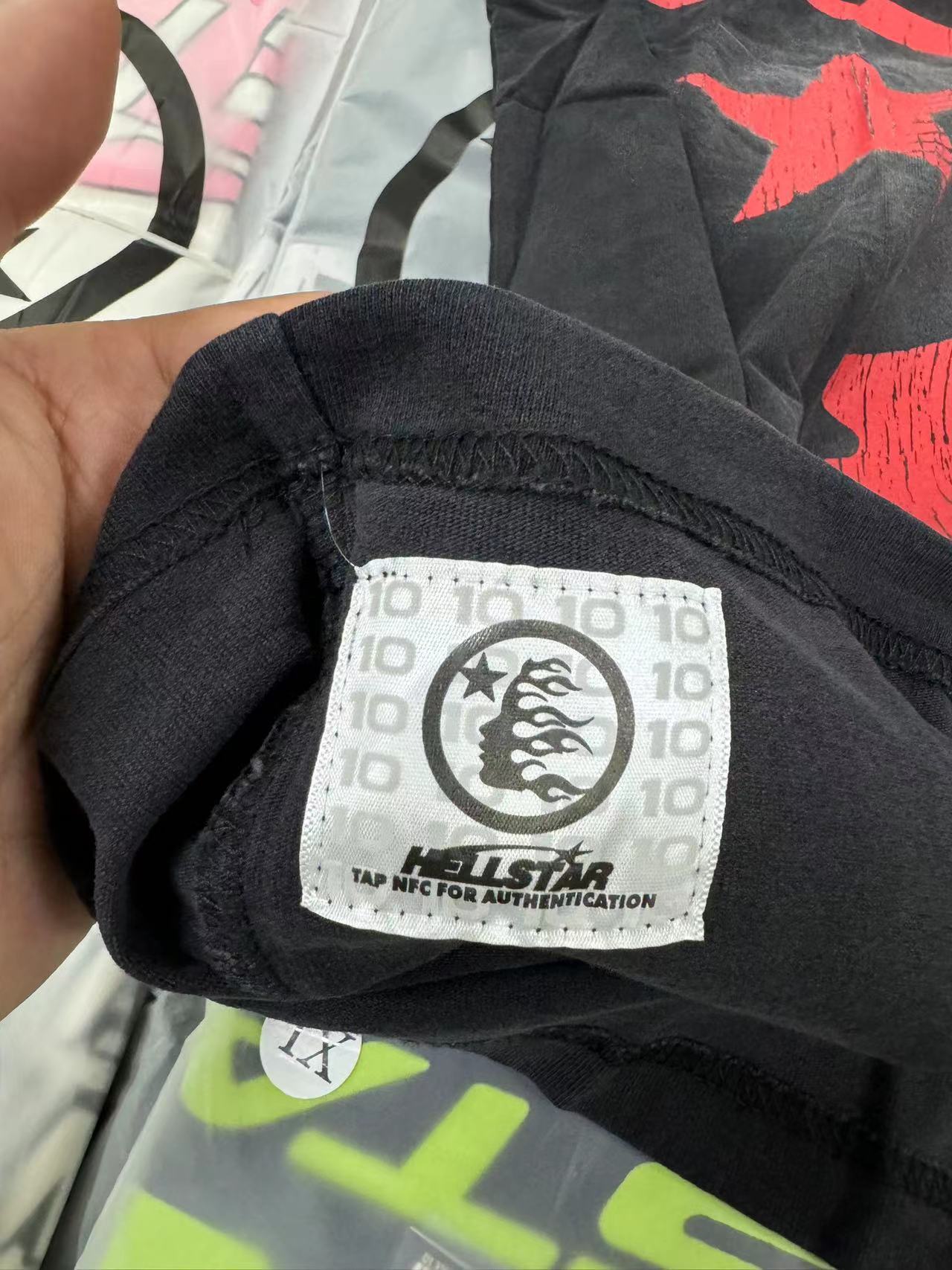 Hellstar Studios Sports Family Tee in Black/Red