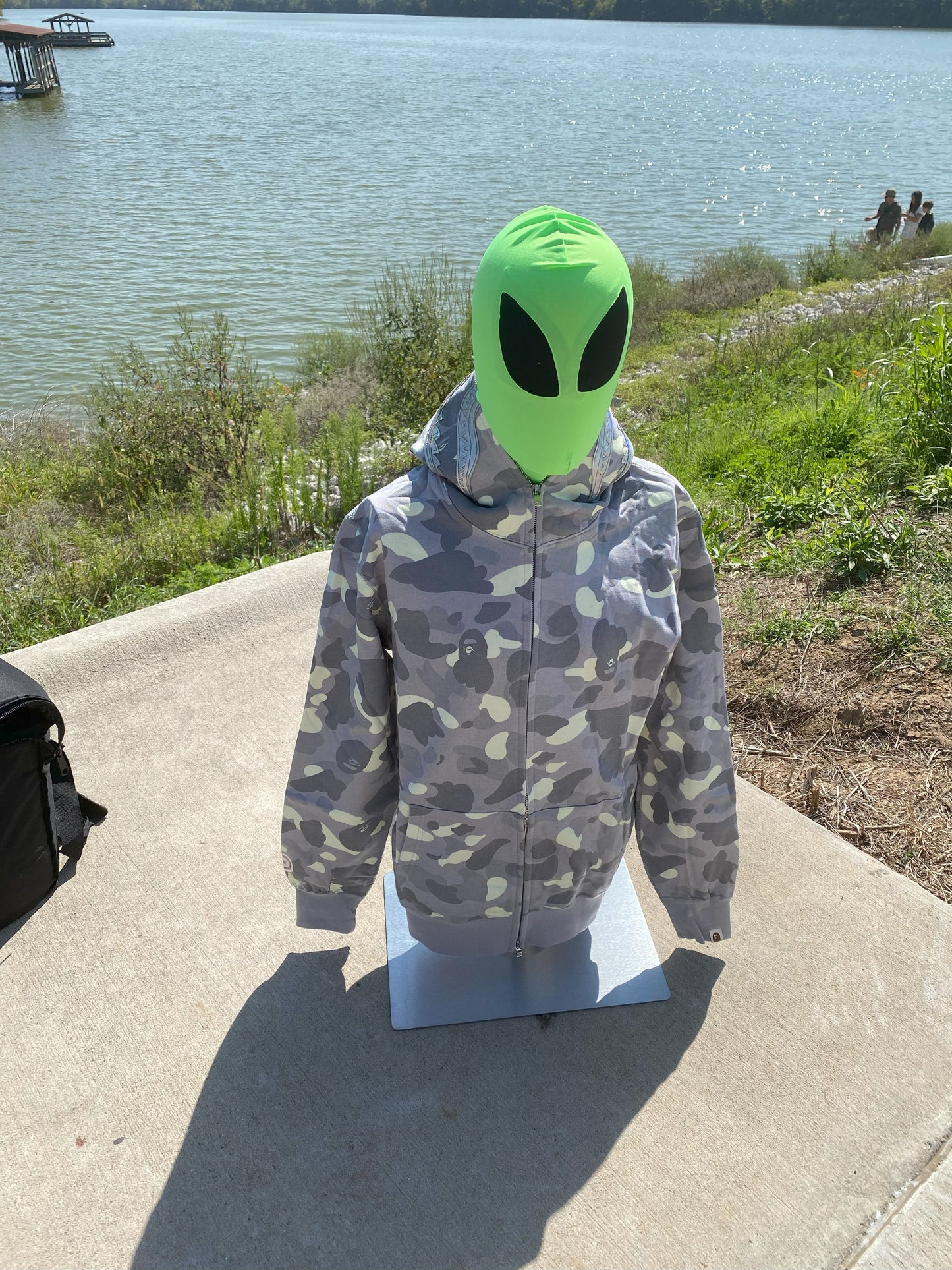 BAPE City Camo Shark Full Zip Hoodie (SS24) Gray