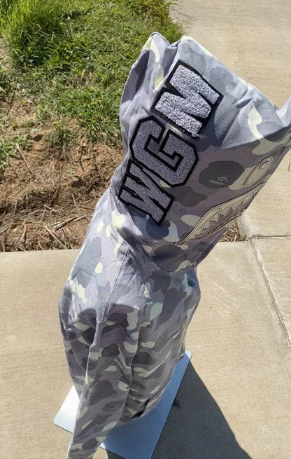BAPE City Camo Shark Full Zip Hoodie (SS24) Gray