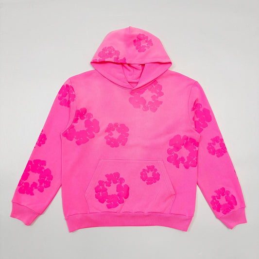 Denim Tears Mono Cotton Wreath hoodie Flamingo Pink