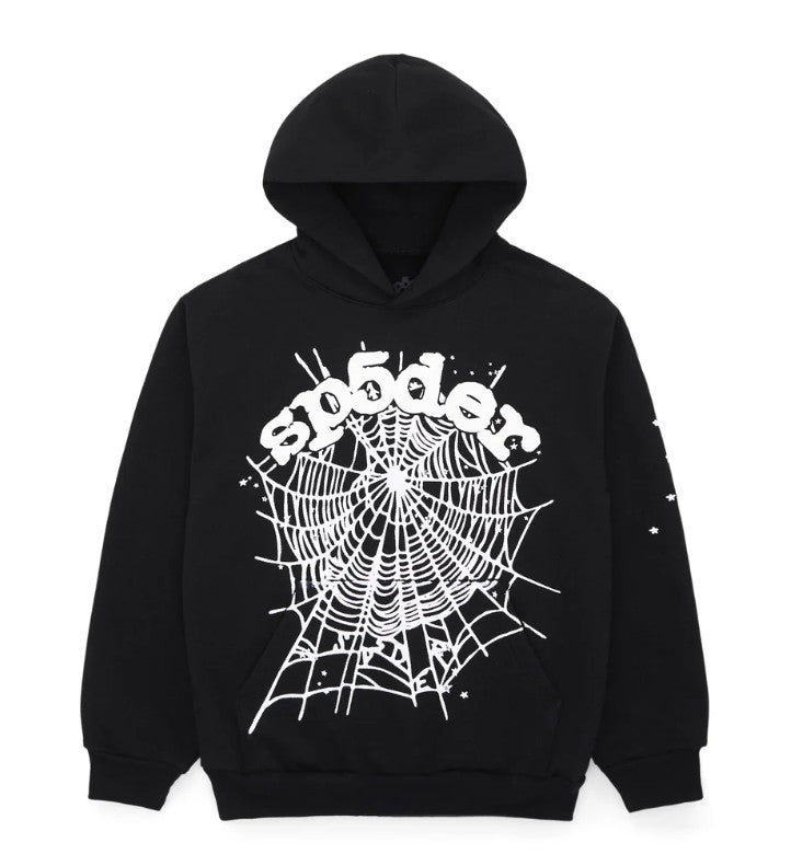 Sp5der OG Web Hoodie Black