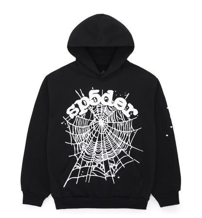 Sp5der OG Web Hoodie Black
