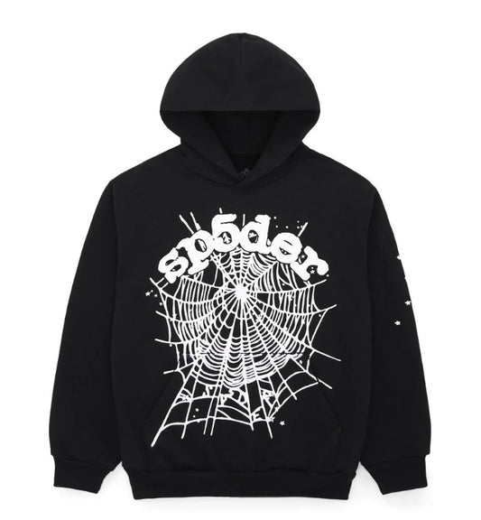 Sp5der OG Web Hoodie Black