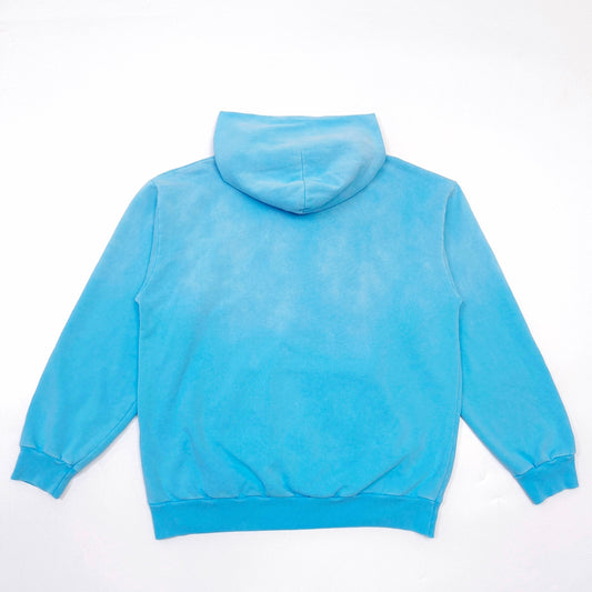 Sp5der OG Web V2 Spray Hoodie Light Blue